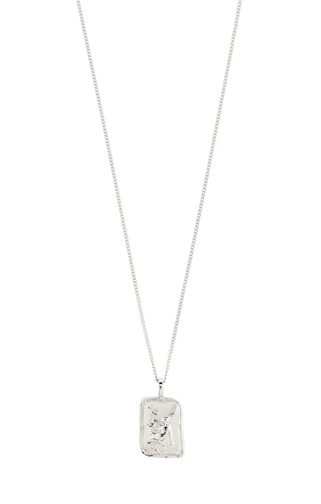 PILGRIM RECYCLED ZODIAC SIGN NECKLACE IN SILVER