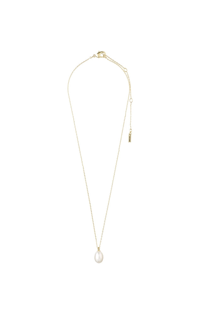 EILA PEARL NECKLACE IN GOLD