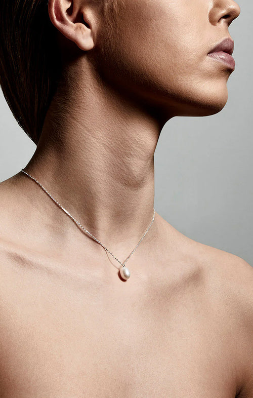 PILGRIM EILA PEARL NECKLACE IN SILVER