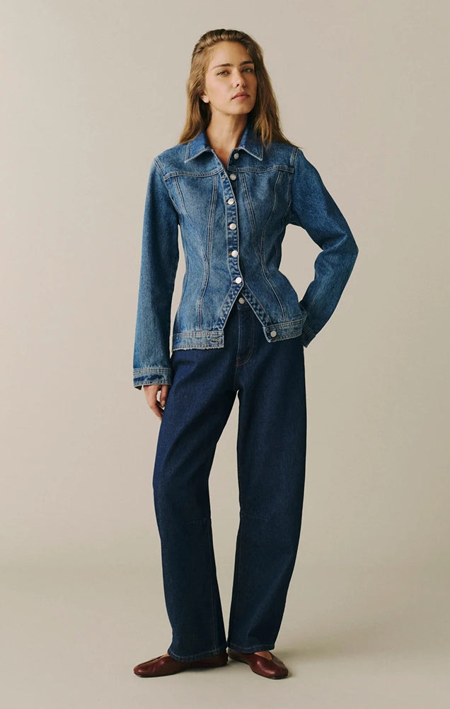 BNA Soft Curve Barrel Jeans in Back Streets