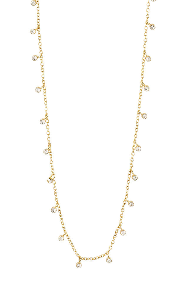 PILGRIM MAJA CRYSTAL DROPS NECKLACE IN GOLD