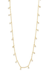 PILGRIM MAJA CRYSTAL DROPS NECKLACE IN GOLD