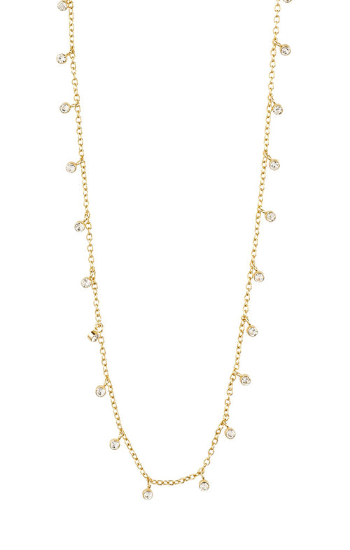 PILGRIM MAJA CRYSTAL DROPS NECKLACE IN GOLD
