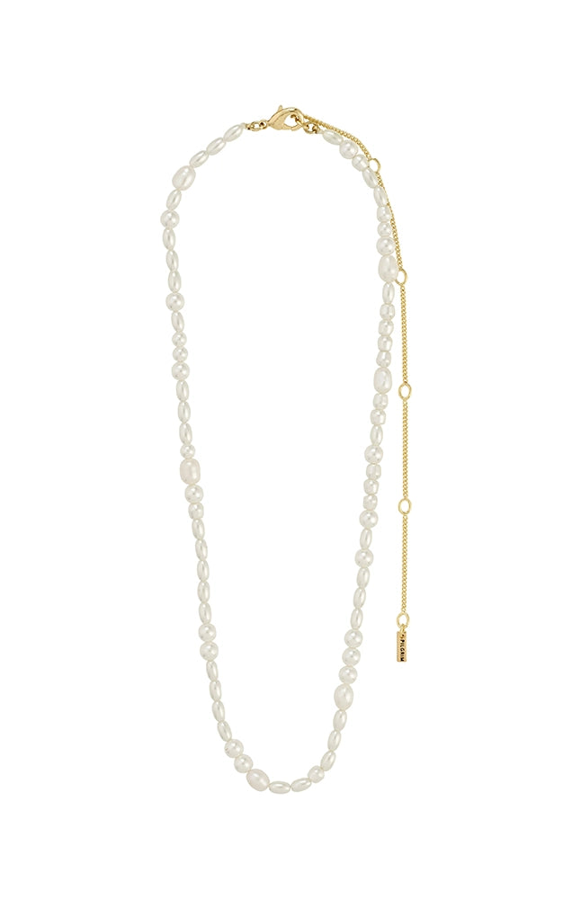 ELLIANA FRESHWATER PEARLS & GLASS BEADS NECKLACE