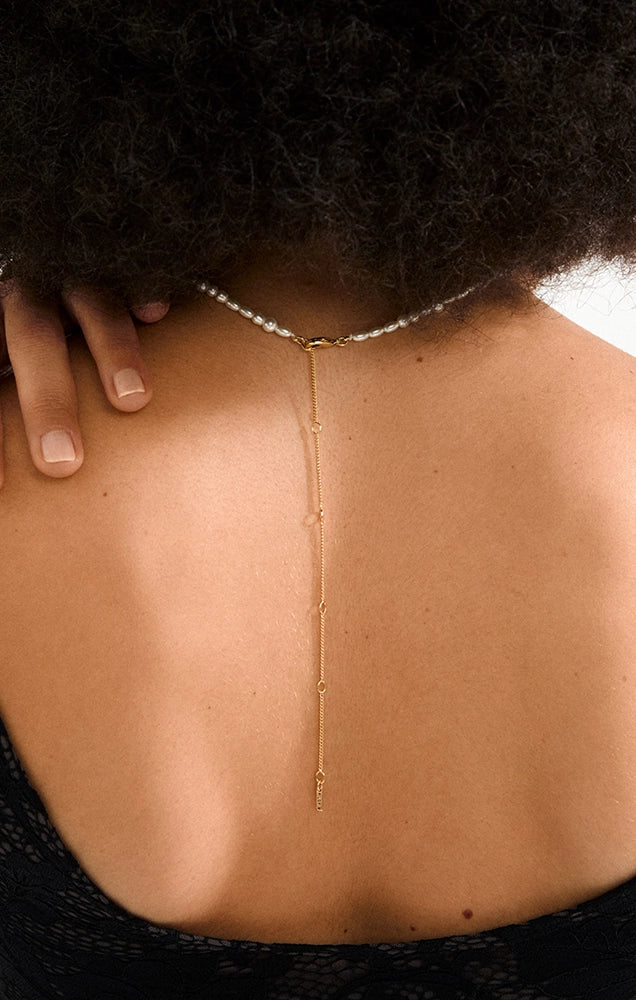 ELLIANA FRESHWATER PEARLS & GLASS BEADS NECKLACE