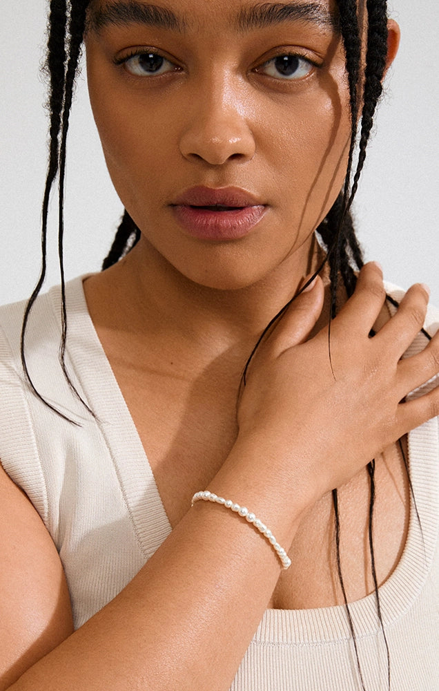 ELLIANA FRESHWATER PEARLS & GLASS BEADS BRACELET