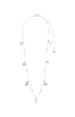 PILGRIM PRUCENCE RECYCLED CHARMS NECKLACE IN SILVER