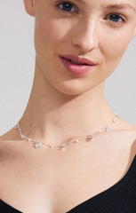PILGRIM PRUCENCE RECYCLED CHARMS NECKLACE IN SILVER