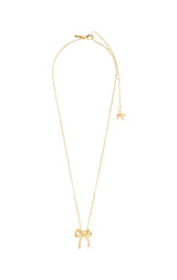 PILGRIM CASSIAN RECYCLED BOW PENDANT NECKLACE IN GOLD