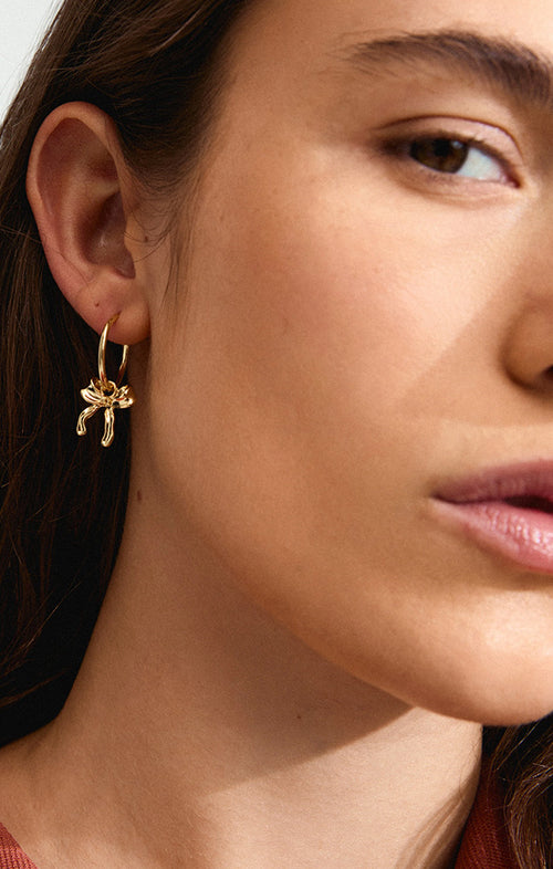 PILGRIM CASSIAN HOOP EARRINGS IN GOLD