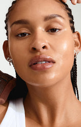 CASSIAN RECYCLED BOW EARRINGS IN SILVER