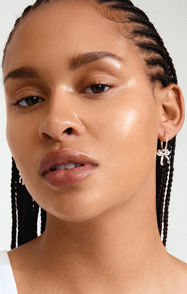 PILGRIM CASSIAN HOOP EARRINGS IN SILVER