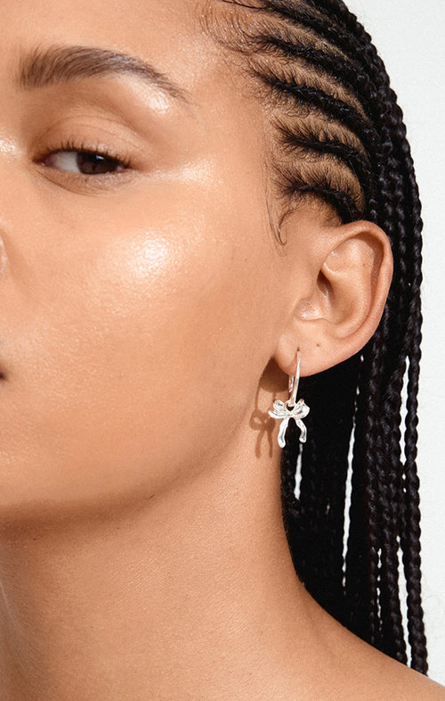 PILGRIM CASSIAN HOOP EARRINGS IN SILVER