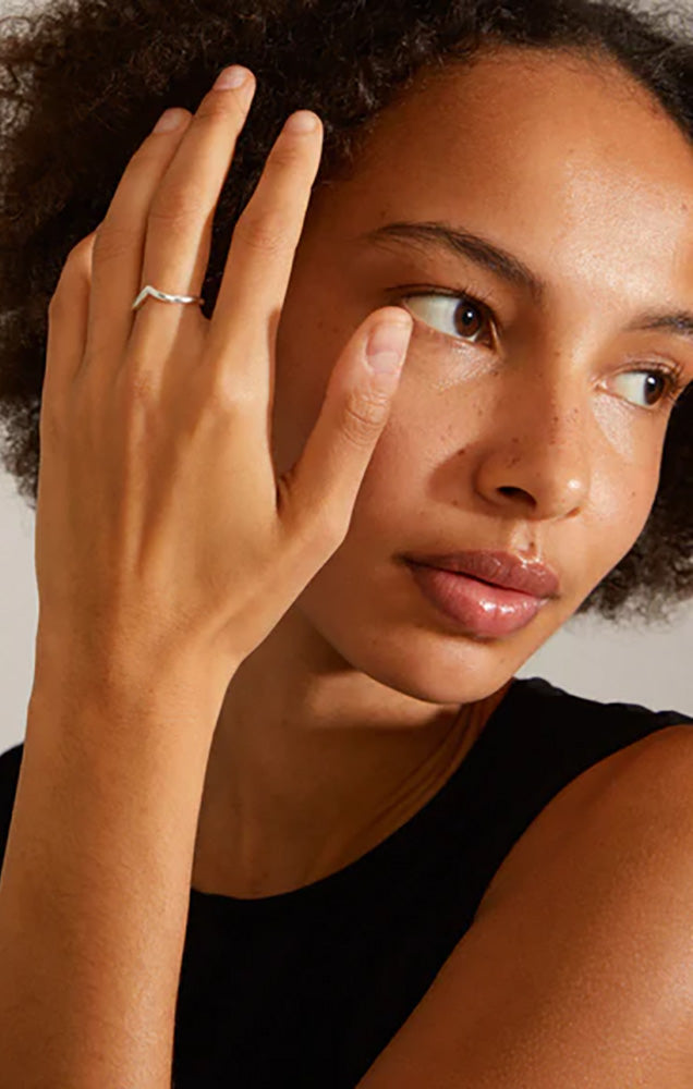 PILGRIM LULU WISHBONE RING IN SILVER