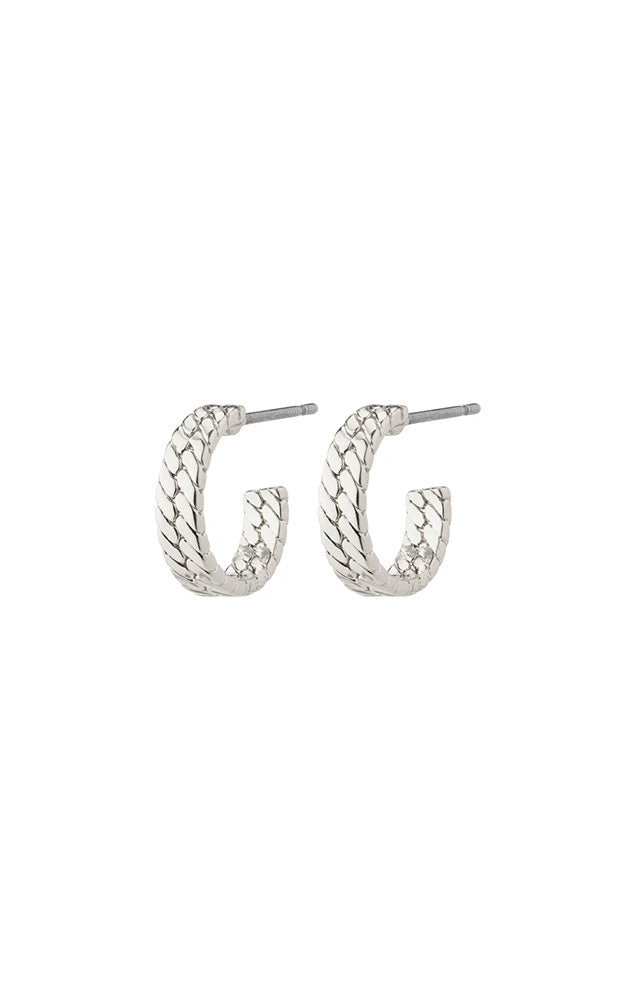 PILGRIM JOANNA HOOP EARRINGS IN SILVER
