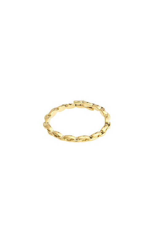 PILGRIM LULU RECYCLED CHAIN STACK RING IN GOLD