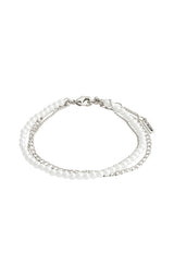 PILGRIM BAKER LAYERED BRACELET IN SILVER