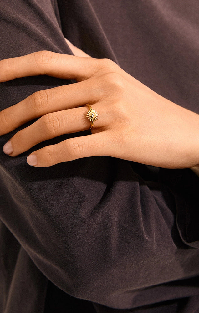 LULU RECYCLED SUN STACK RING