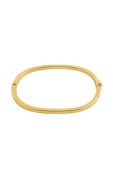 ALAIA RECYCLED THIN BANGLE BRACELET IN GOLD
