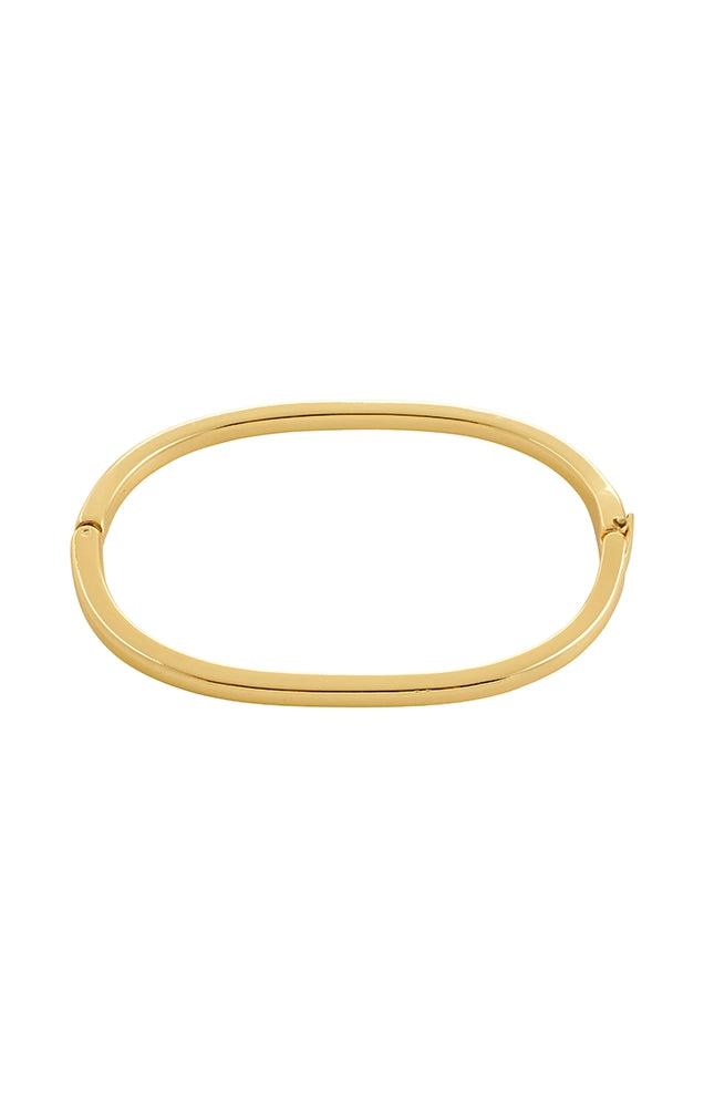 ALAIA RECYCLED THIN BANGLE BRACELET IN GOLD