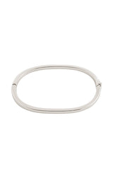 ALAIA RECYCLED THIN BANGLE BRACELET IN SILVER