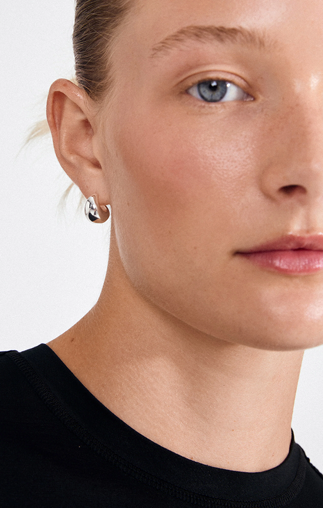 ALEXANE RECYCLED MINI TEARDROP EARRINGS IN SILVER
