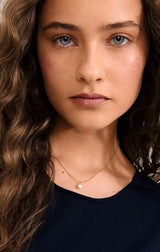 HADLEY RECYCLED FRESHWATER PEARL NECKLACE IN GOLD