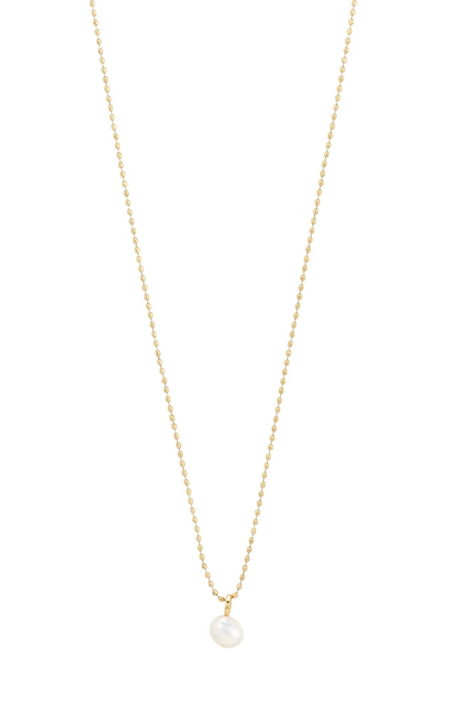 HADLEY RECYCLED FRESHWATER PEARL NECKLACE IN GOLD
