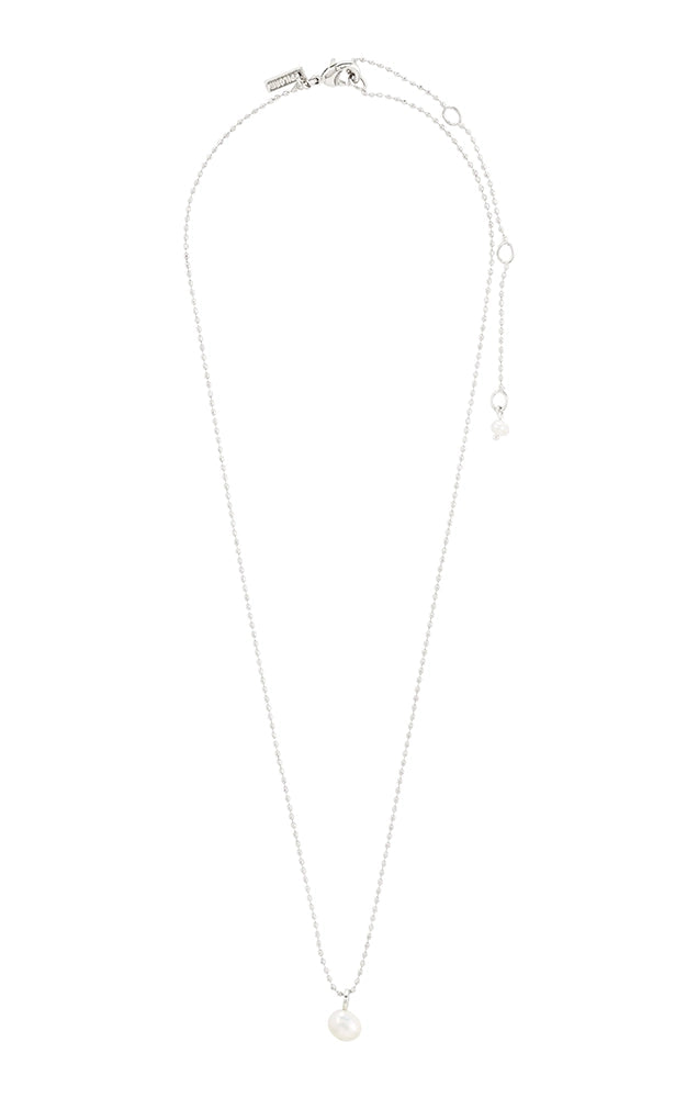 HADLEY RECYCLED FRESHWATER PEARL NECKLACE IN SILVER