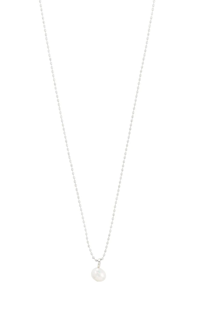 HADLEY RECYCLED FRESHWATER PEARL NECKLACE IN SILVER