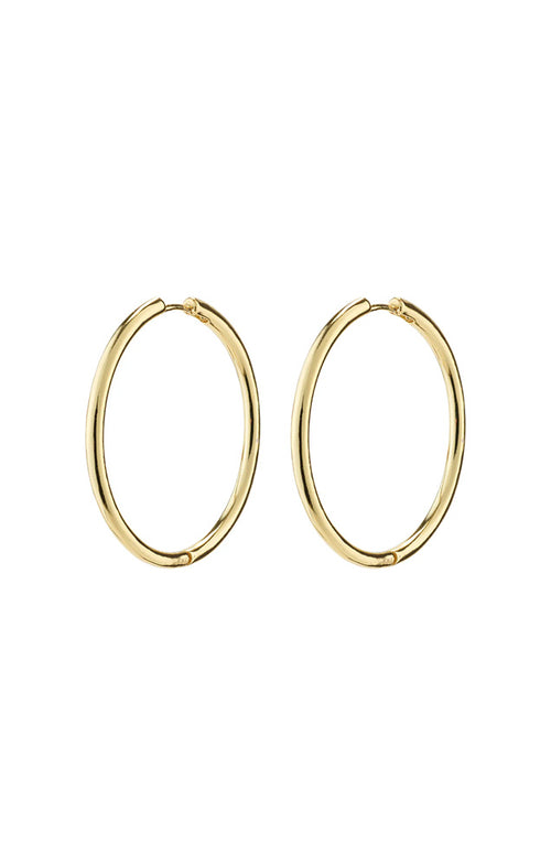 PILGRIM EANNA RECYCLED MAXI HOOPS IN GOLD