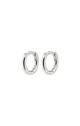 PILGRIM EANNA RECYCLED HUGGIE HOOPS IN SILVER