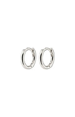 PILGRIM EANNA RECYCLED HUGGIE HOOPS IN SILVER