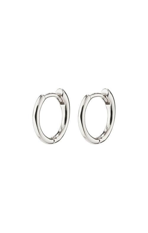PILGRIM EANNA RECYCLED SMALL HOOPS IN SILVER