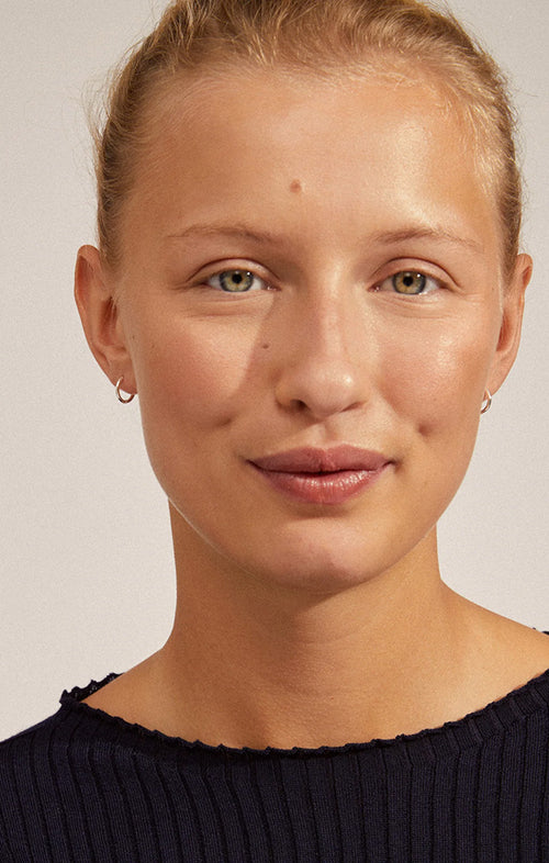 PILGRIM EANNA RECYCLED SMALL HOOPS IN SILVER