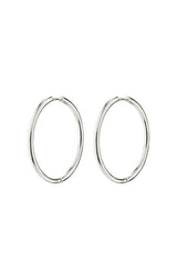 PILGRIM EANNA RECYCLED MAXI HOOPS IN SILVER