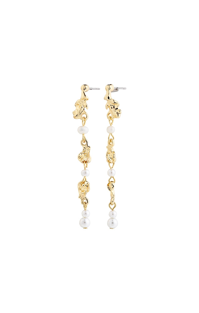 SLOANE PEARL EARRINGS IN GOLD