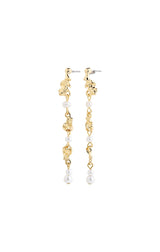 SLOANE PEARL EARRINGS IN GOLD