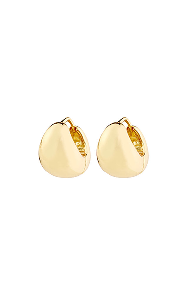 JUA RECYCLED CHUNKY HOOP EARRINGS IN GOLD