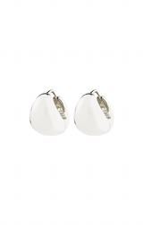 JUA RECYCLED CHUNKY HOOP EARRINGS IN SILVER