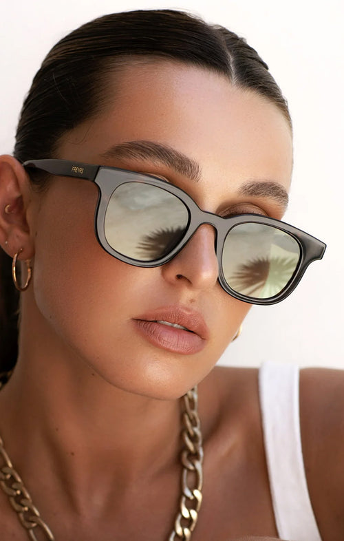 FREYRS JASPER SUNGLASSES IN TORTOISE/GREEN