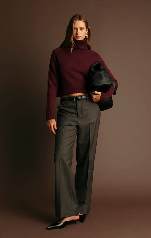 PUGLIESE TURTLENECK SWEATER IN LIGHT GREY