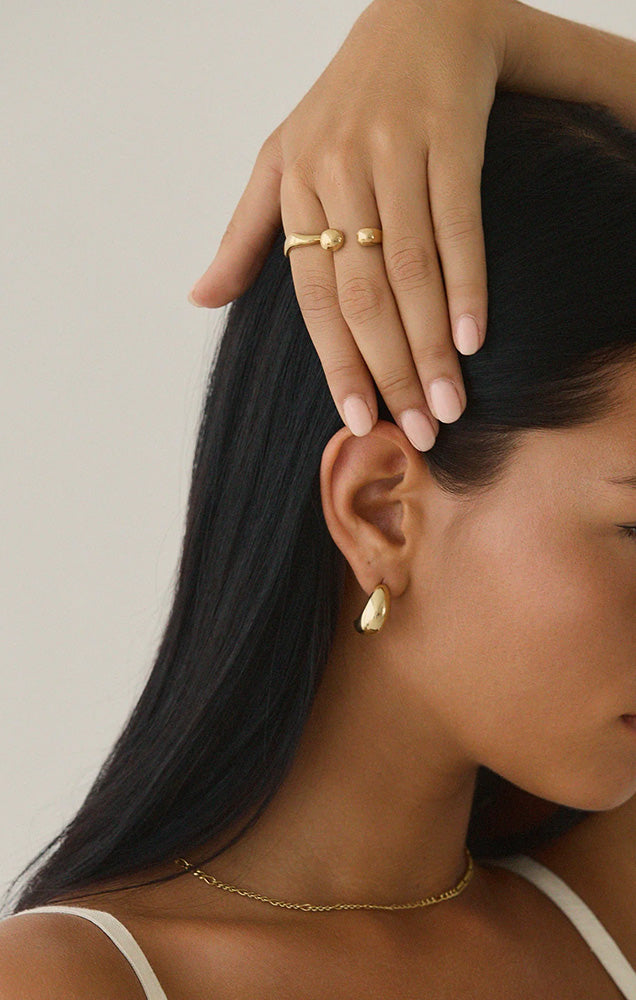 TWENTY COMPASS ANTIBES EARRINGS IN GOLD