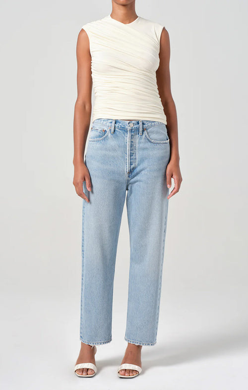 AGOLDE 90'S CROP MID RISE STRAIGHT JEAN IN FORCE