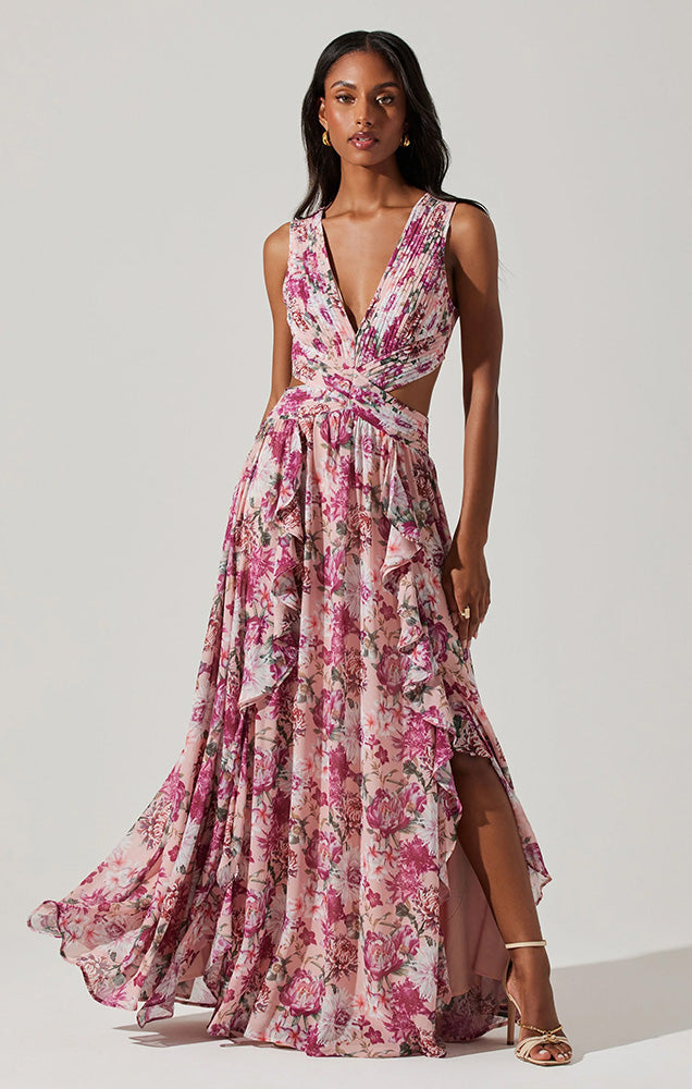 NOYA FLORAL MAXI DRESS