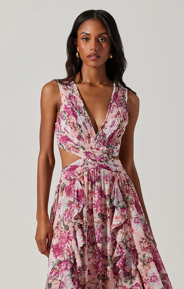 NOYA FLORAL MAXI DRESS