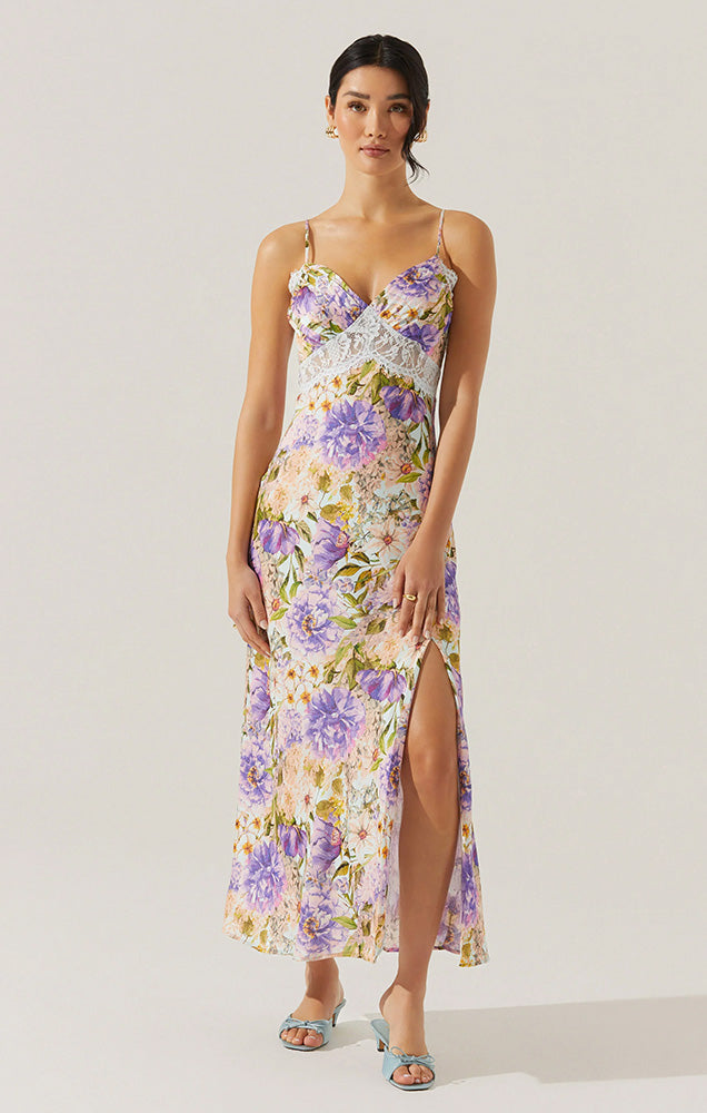 IVANNA FLORAL LACE MAXI DRESS