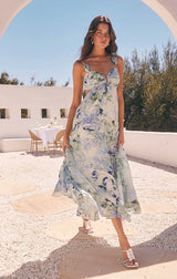 Emese Floral Cutout Maxi Dress