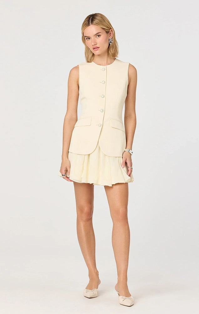 CHRISTEN CONTRAST VEST MINI DRESS