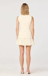 CHRISTEN CONTRAST VEST MINI DRESS